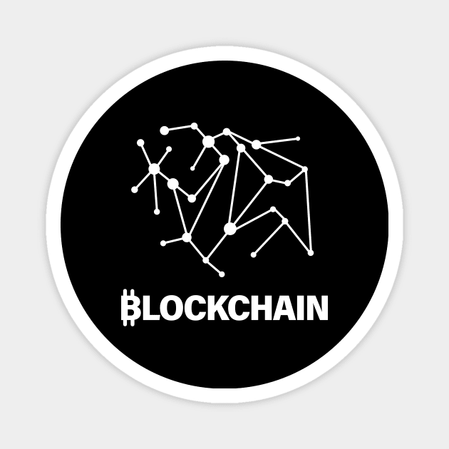 Blockchain Bitcoin Cryptocurrency Magnet by CryptoHunter